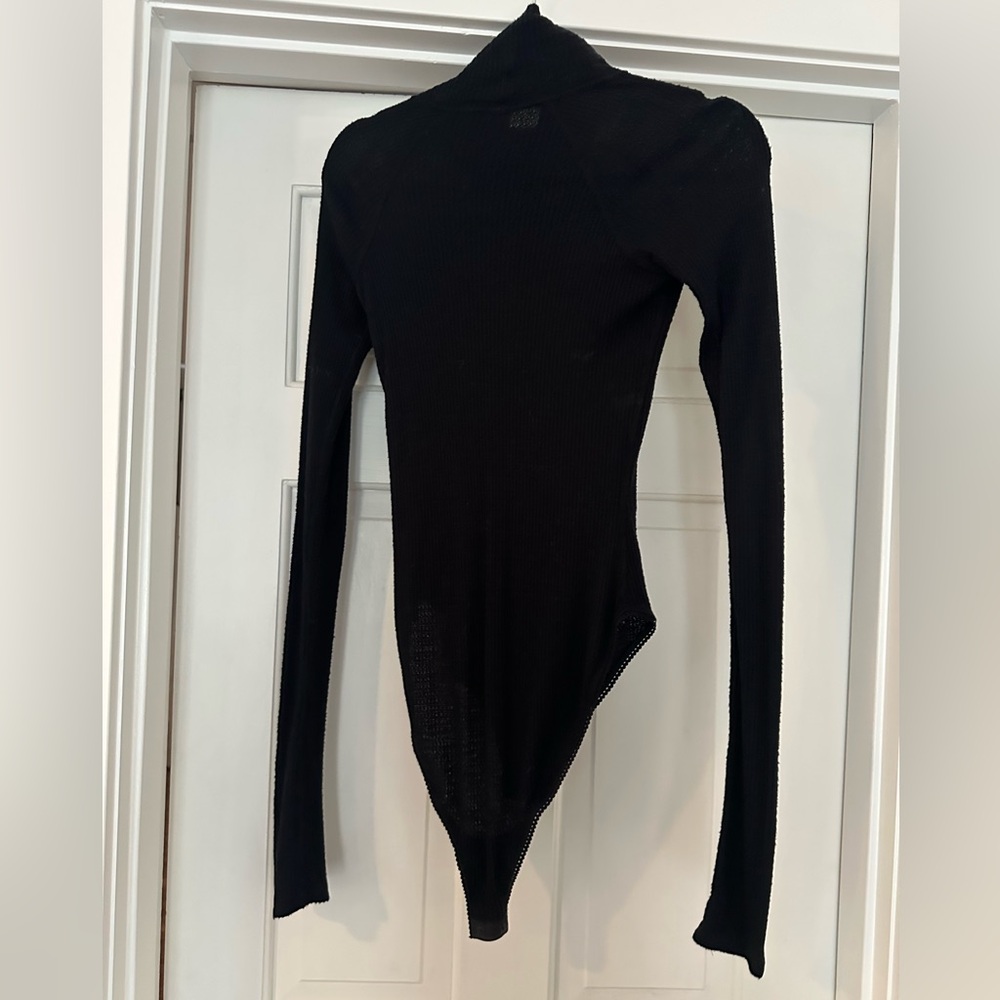 Free People Black Long Sleeve Bodysuit - Picture 5 of 6